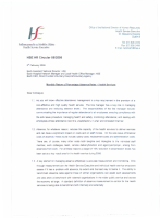 HSE HR Circular 082008 re Monthly Return of Percentage Absence Rates Health Services front page preview
              