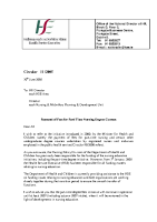 HSE HR Circular 11/2005 re Payment of Fees for Part-time Nursing Degree Courses front page preview
              