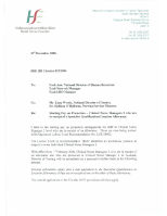 HSE HR Circular 0232006 re Starting Pay on Promotion Clinical Nurse Managers 2 who are in receipt of a Specialist Qualifications Location Allowance front page preview
              