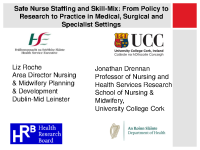 Safe Nurse Staffing and Skill-Mix: From Policy to Research to Practice in Medical, Surgical and Specialist Settings front page preview
              