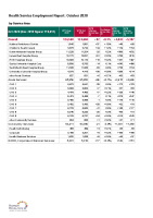 Health Service Employment Report Oct 2020 front page preview
              