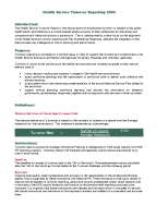 Health Service Turnover Report Instructions front page preview
              