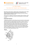 Low milk supply - Factsheet for Healthcare Professionals front page preview
              