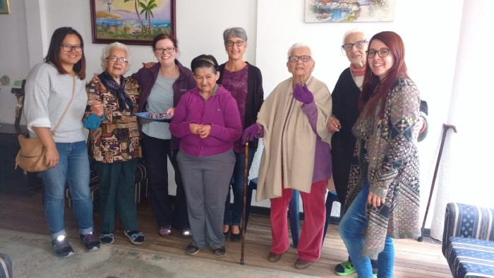 Paediatric Occupational Therapist Geraldine Shiels, (third from left) with the Abuelitas, staff and volunteers Paediatric Occupational Therapist Geraldine Shiels, (third from left) with the Abuelitas, staff and volunteers