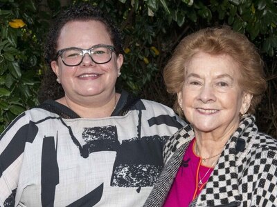 Sally Clarke with her daughter Ingrid