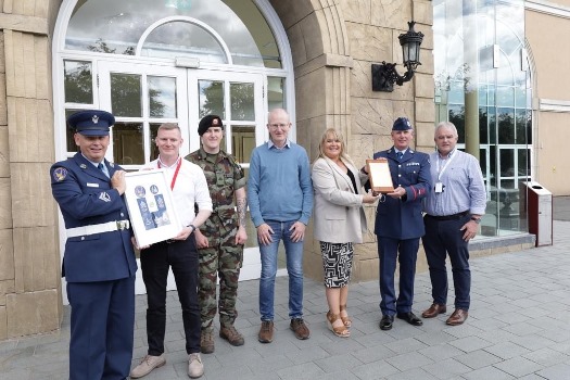 Defence Forces thanked at the Citywest Vaccination Centre