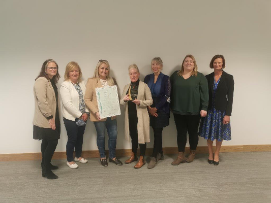 Traveller Health Working Group presented with their HSE Health Excellence Award