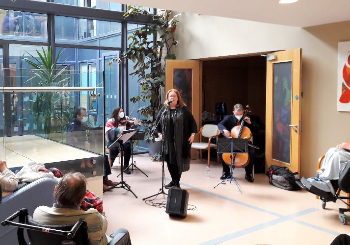 Enjoying the musical treat in Wexford