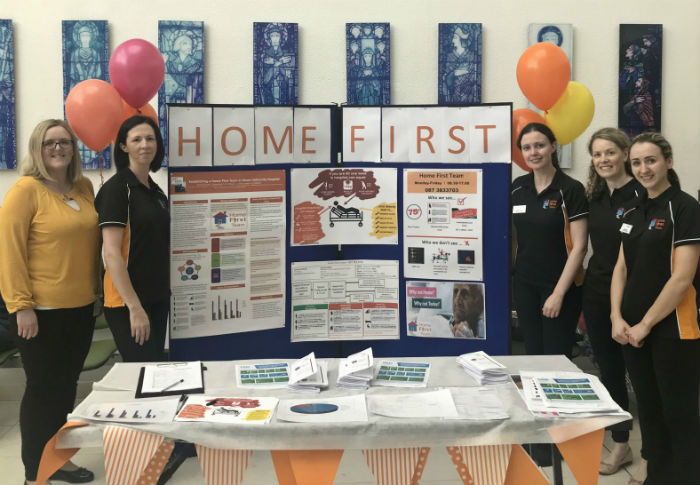 At the launch day for the Home First Team in Mayo University Hospital, from left: Victoria McGuinness, Social Worker; Mairead O'Boyle, Clinical Nurse Manager 2; Denise Carthy, Occupational Therapist; Grainne Cafferty, Clinical Pharmacist and Aisling Bell, Physiotherapist.