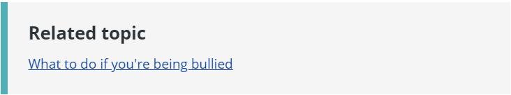 good hyperlink text example reading, what to do if you're being bullied
