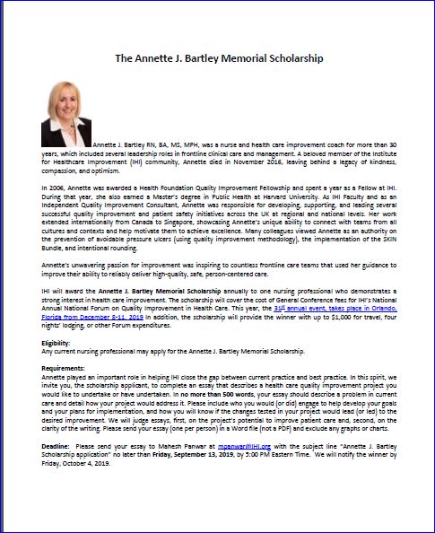 A Bartley Scholarship Pic A Bartley Scholarship Pic