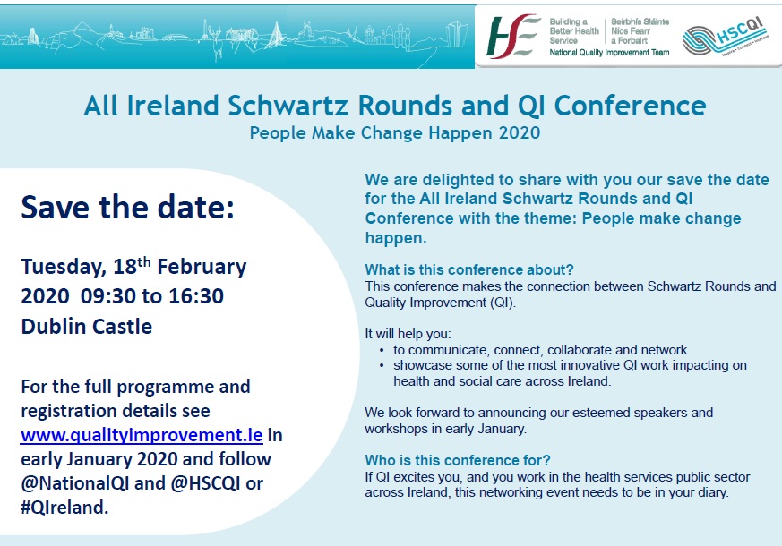 All Ireland Schwartz Rounds and QI Poster Dec 19 All Ireland Schwartz Rounds and QI Poster Dec 19
