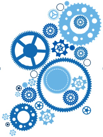Logo clocks blue