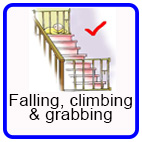 Falling, climbing, grabbing Falling, climbing, grabbing