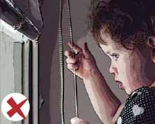 child at window blind child at window blind