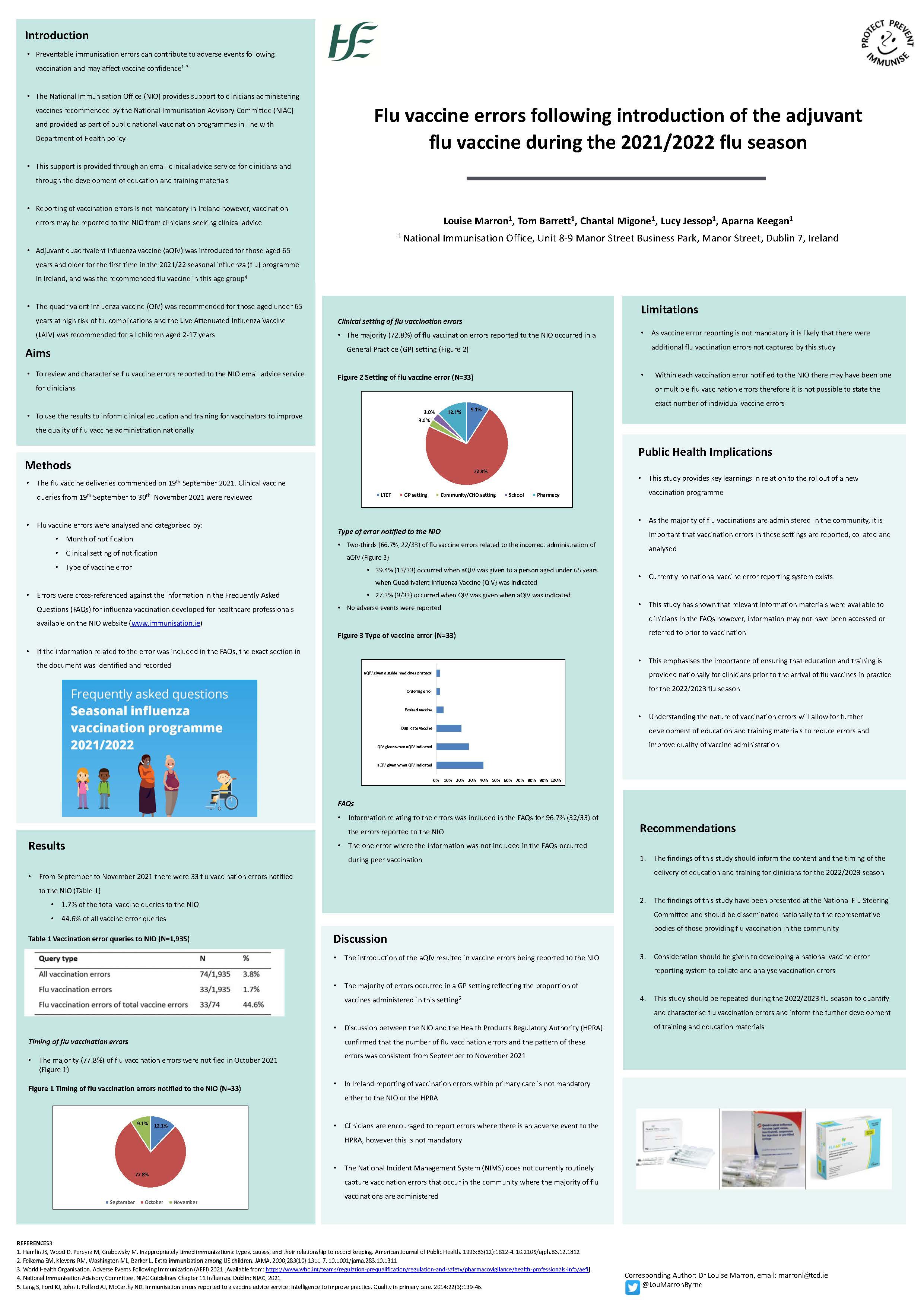 17, Louise Marron, Flu vaccine errors following introduction of flu vaccine