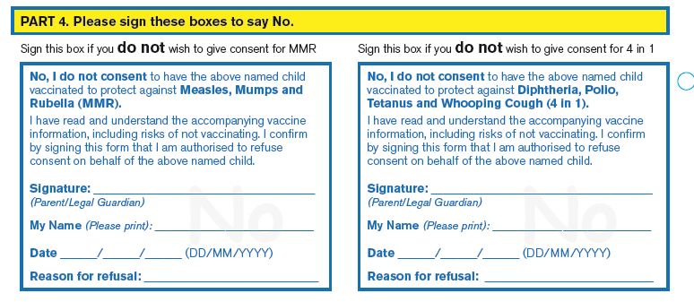 common queries about school consent forms irelands health service vaccine refusal form for school