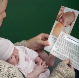 Parent reading information leaflet