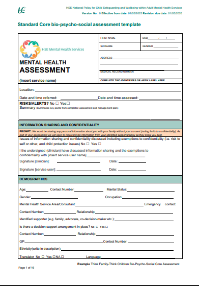 Image of core bio-psychosocial assessment template Image of core bio-psychosocial assessment template