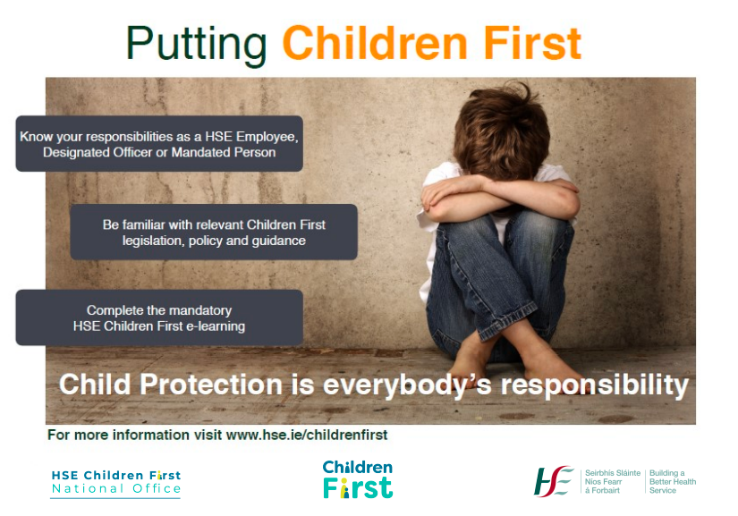 Children First Awareness Poster for Staff