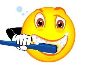 brushing teeth emoticon