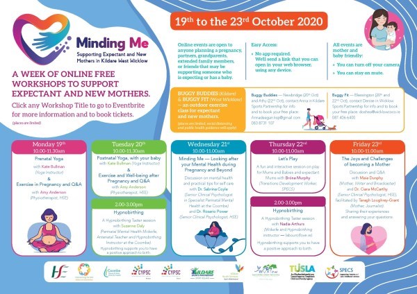 Perinatal Mental Health Week Minding Me poster 