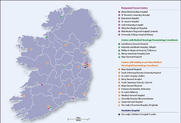 Cancer service locations