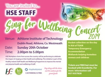 Staff Sing for Wellbeing Poster Staff Sing for Wellbeing Poster