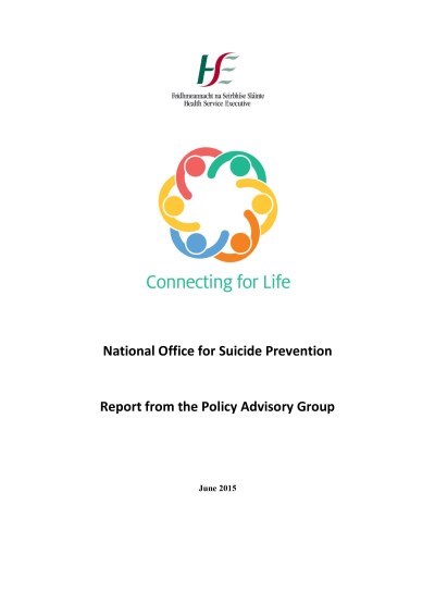 Connecting for Life - Policy Advisory Group Connecting for Life - Policy Advisory Group
