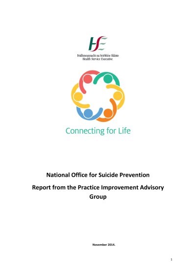 Connecting for Life - Practice Improvement Advisory Group Connecting for Life - Practice Improvement Advisory Group