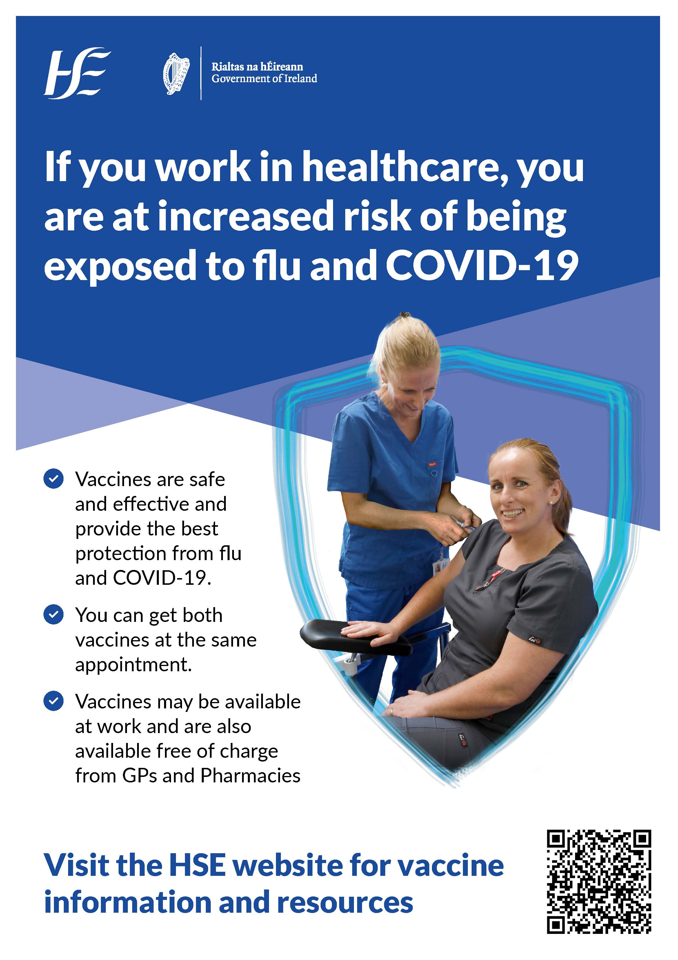 Healthcare Workers Flu Poster